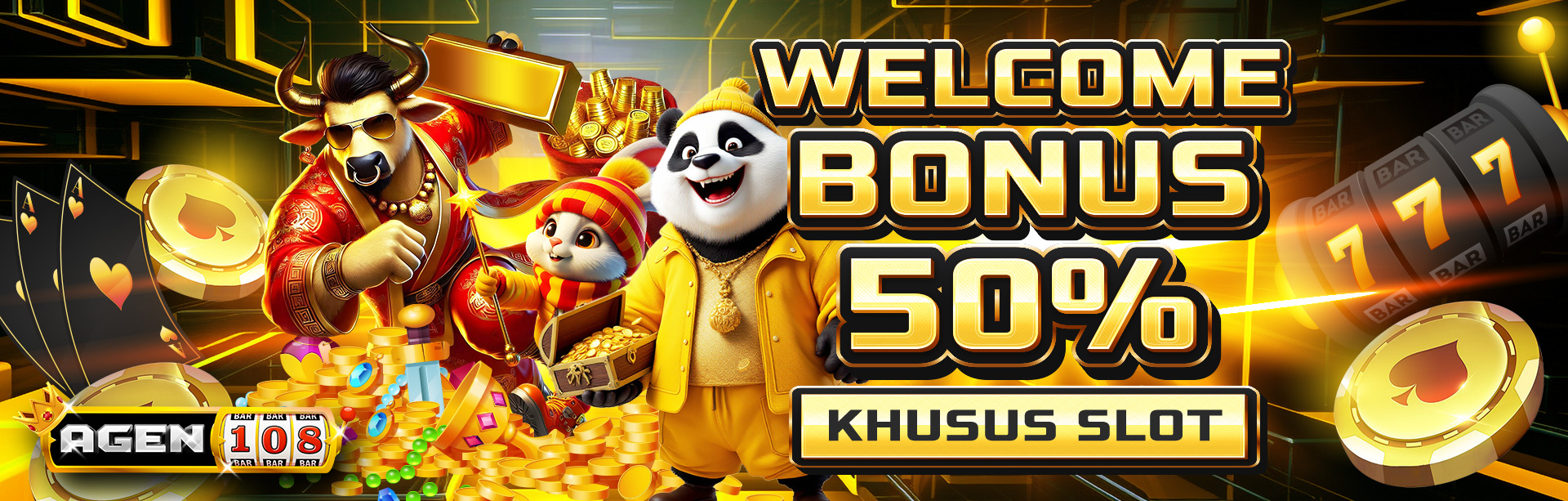 BONUS NEW MEMBER 50% SLOT DI AWAL