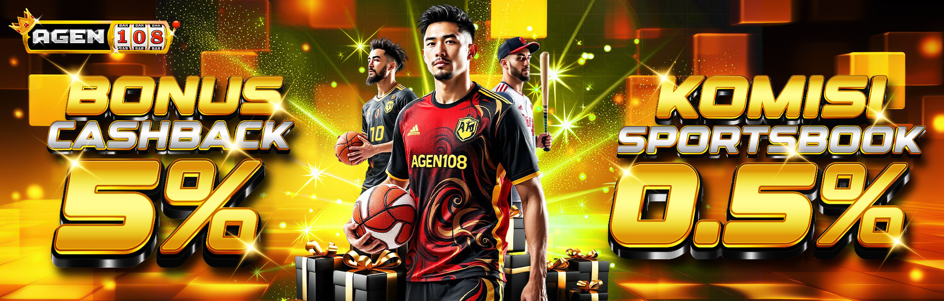 BONUS CASHBACK 5% + KOMISI 0.5% SPORT