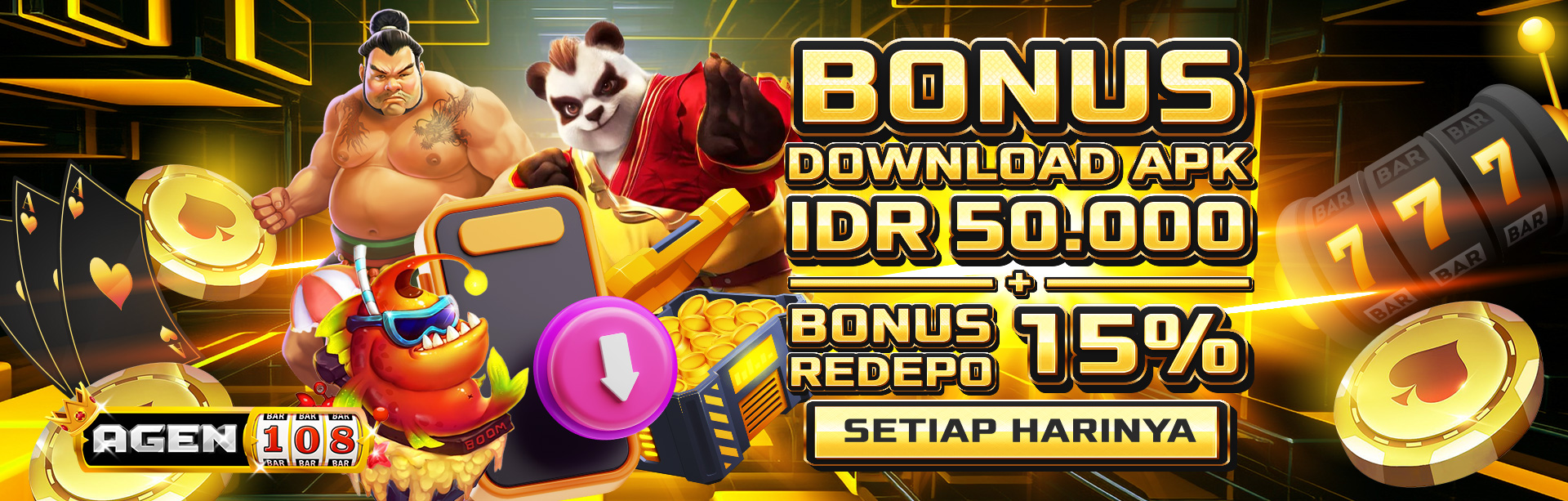 KOMBINASI BONUS DOWNLOAD APK + BONUS REDEPO APK