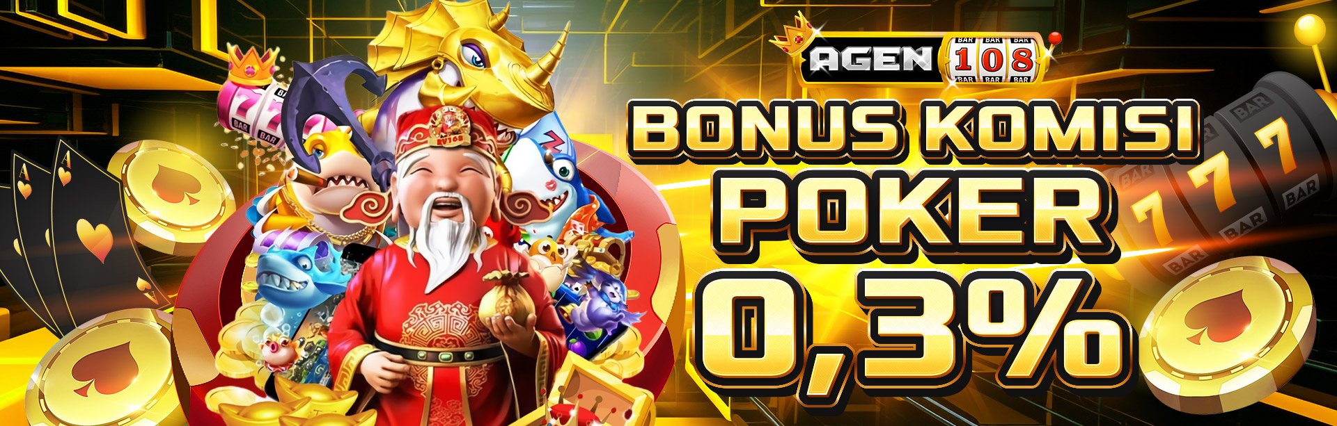 BONUS KOMISI POKER 0.3%